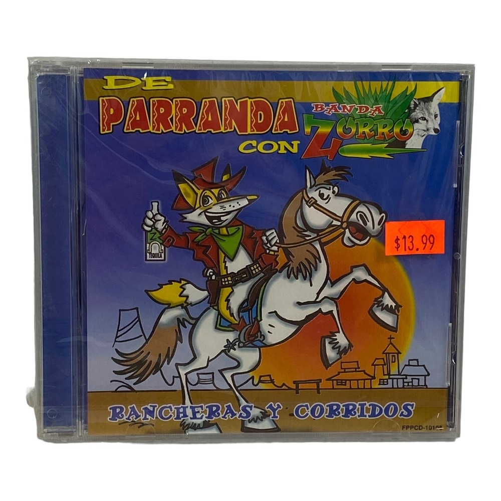 Banda Zorro: De Parranda con Banda Zorro (CD, 2000, Fonovisa) Latin, New Sealed